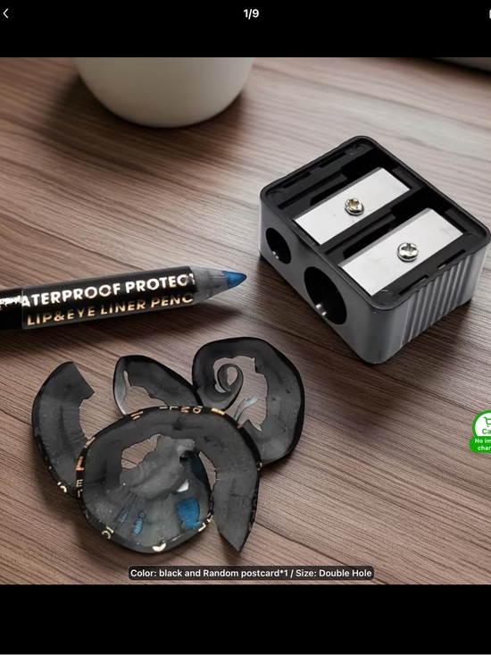 Sharpener Other - Lip & Eye Liner Pencil Sharpener with Black Lip & Eye Liner